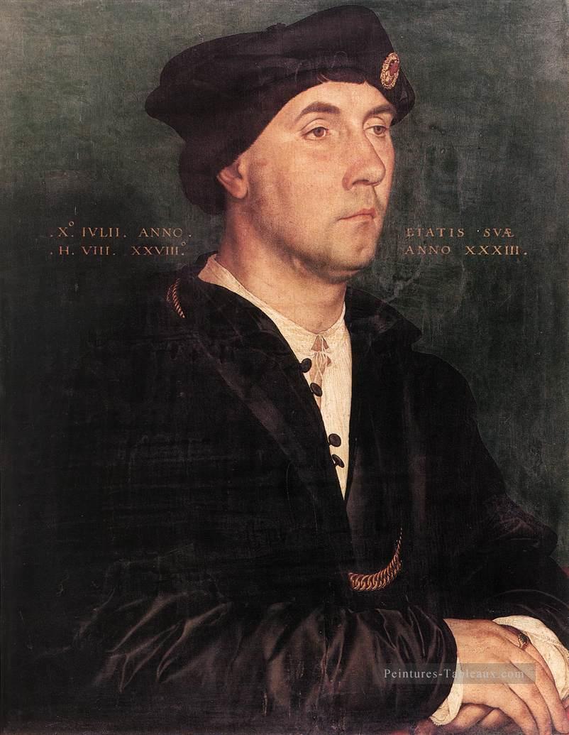 Sir Richard Southwell Renaissance Hans Holbein le Jeune Peintures à l'huile